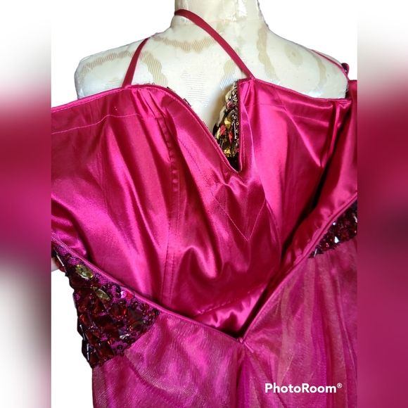 Dave And Johnny Bling  Jeweled Corset Mini Dress Puff Bottom Dress - Picture 5 of 11